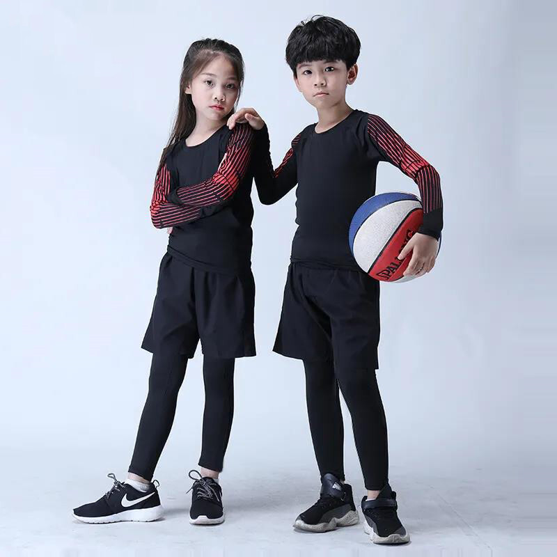 Vaikų bėgimo rinkinys Vaikai berniukas Mergaitė Vyrai Moterys Kūno renginys Krepšinis Futbolas Sportas Žygiai Slidinėjimas Terminis apatinis kostiumas Sportinis kostiumas 07