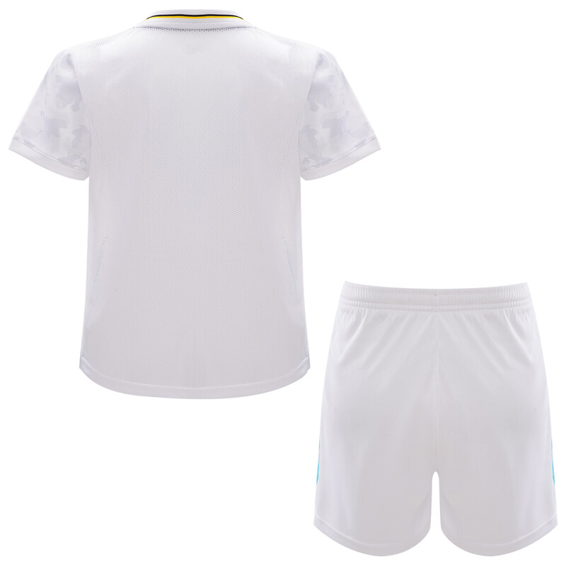Dječja, dječačka uniforma nogometnog tima, majica kratkih rukava s V-izrezom, kratkih rukava, blok majica s uzicom i elastičnim pojasom