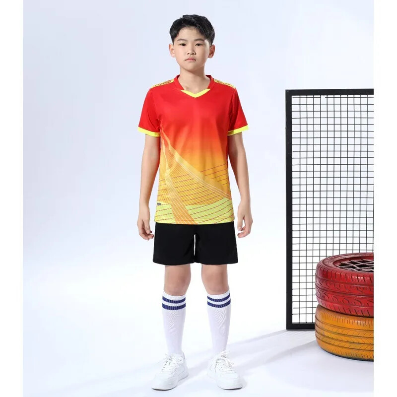 Ljetni sportski komplet dječje odjeće Dječaci Djevojčice Natjecateljski nogometni dres s printom kratkih rukava Dječje sportsko odijelo