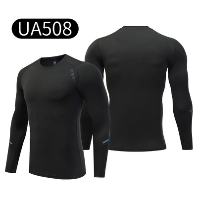 Muška sportska majica kratkih rukava Fitness majica za trčanje Brzosušeća kompresijska majica dugih rukava Sportska majica za vježbanje za muškarce UA508
