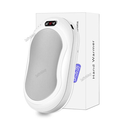 Grijači za ruke, rukavi, grijači za štednjak, punjiva prijenosna baterija od 6000 mAh, dvostrani prikaz temperature grijanja, praktičan za grijanje