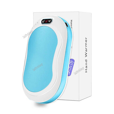 Grijači za ruke, rukavi, grijači za štednjak, punjiva prijenosna baterija od 6000 mAh, dvostrani prikaz temperature grijanja, praktičan za grijanje