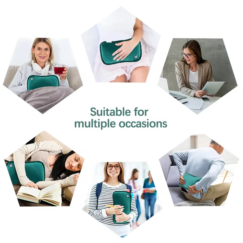 Încălzitor de mâini, pernă electrică de încălzire, geantă termică de flanel, rezistentă la explozie, geantă termică reutilizabilă pentru iarnă.