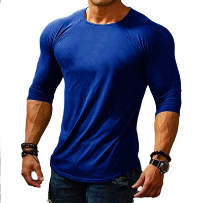 Ανδρικό μπλουζάκι με μακρυμάνικο μπλουζάκι συμπίεσης γυμναστικής Αθλητικά μπλουζάκια Quick Dry Fitness για τρέξιμο Μπλουζάκια Ανδρικά μπλουζάκια Bodybuilding Ρούχα γυμναστικής