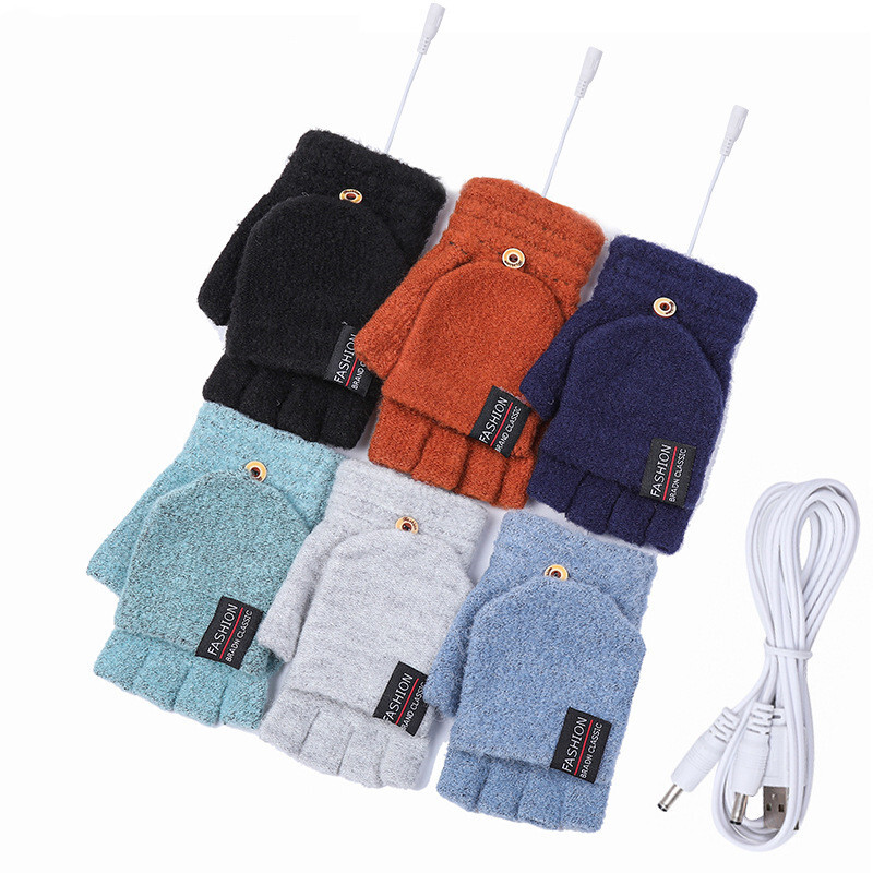 Električne grijane rukavice Grijači za ruke Rukavice Grijač Punjivi USB za višekratnu upotrebu Zimsko toplo grijaće prijenosno računalo za žene muškarce