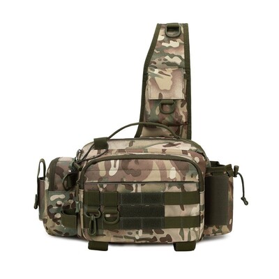 Višenamjenska torba za ribolov za muškarce, dijagonalna križna torba, taktička vanjska torba velikog kapaciteta, turistička torba, torba za planinarenje