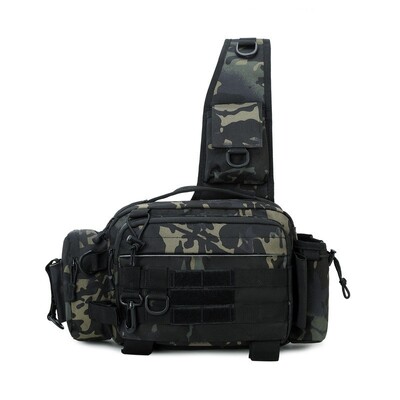 Višenamjenska torba za ribolov za muškarce, dijagonalna križna torba, taktička vanjska torba velikog kapaciteta, turistička torba, torba za planinarenje