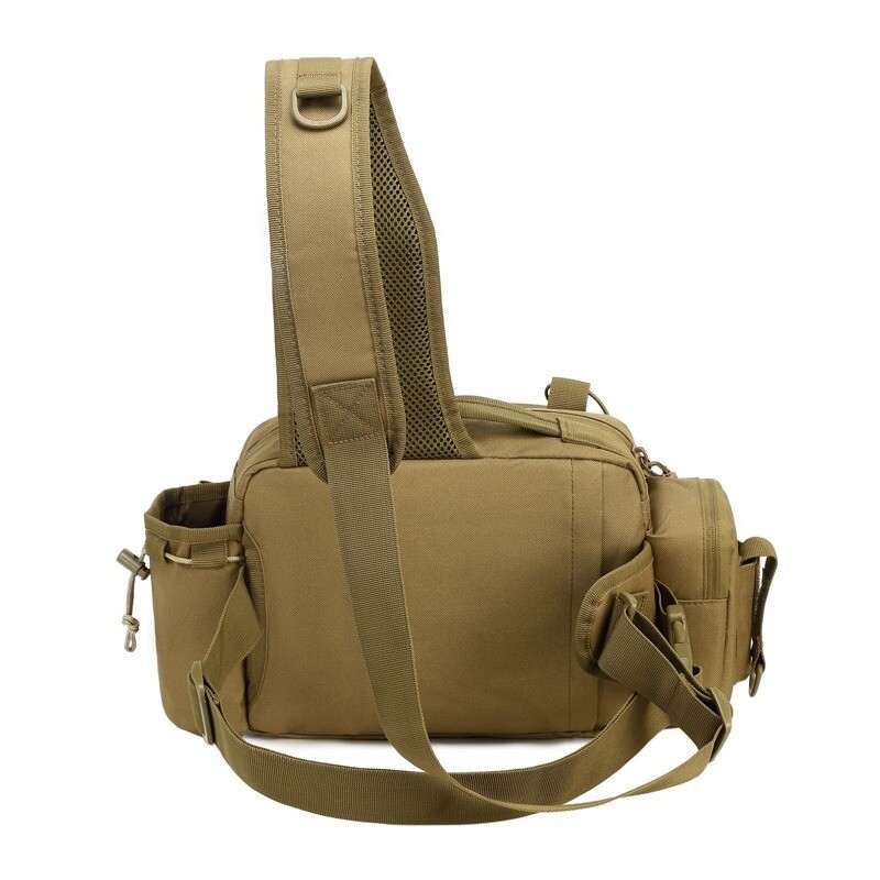 Višenamjenska torba za ribolov za muškarce, dijagonalna križna torba, taktička vanjska torba velikog kapaciteta, turistička torba, torba za planinarenje