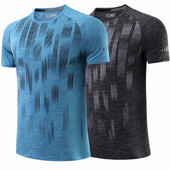 Ανδρικά casual αθλητικά ρούχα γυμναστικής Αθλητικά ρούχα γυμναστικής Μπλουζάκι για τρέξιμο για τζόκινγκ εξωτερικού χώρου Μπλούζες λεπτή αναπνεύσιμη ελαστικότητα σε στεγνή εφαρμογή