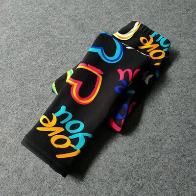 Dievčenské tenké flísové legíny, jarné a jesenné dievčenské nohavice, zimné, detské, sladké retro maskáčové kvetinové úzke nohavice, detské oblečenie