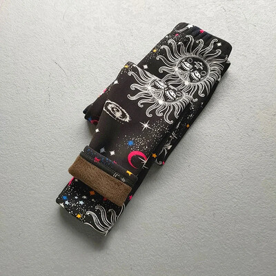 Dievčenské tenké flísové legíny, jarné a jesenné dievčenské nohavice, zimné, detské, sladké retro maskáčové kvetinové úzke nohavice, detské oblečenie