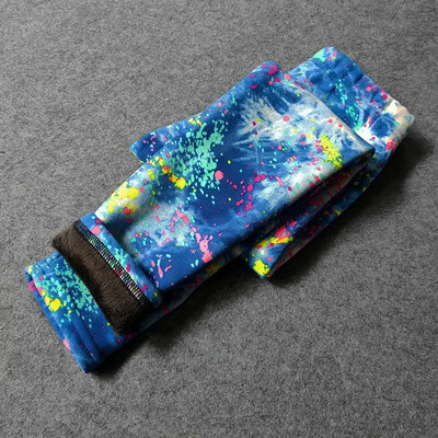 Dievčenské tenké flísové legíny, jarné a jesenné dievčenské nohavice, zimné, detské, sladké retro maskáčové kvetinové úzke nohavice, detské oblečenie