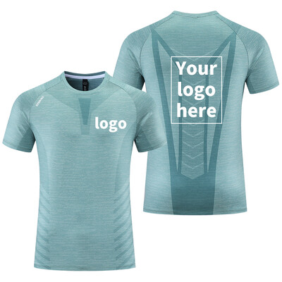 Muška majica kratkih rukava s printom Brzo sušeća majica za vježbanje Kompresijske majice od poliestera i spandexa Prozračna majica za teretanu Unisex R436