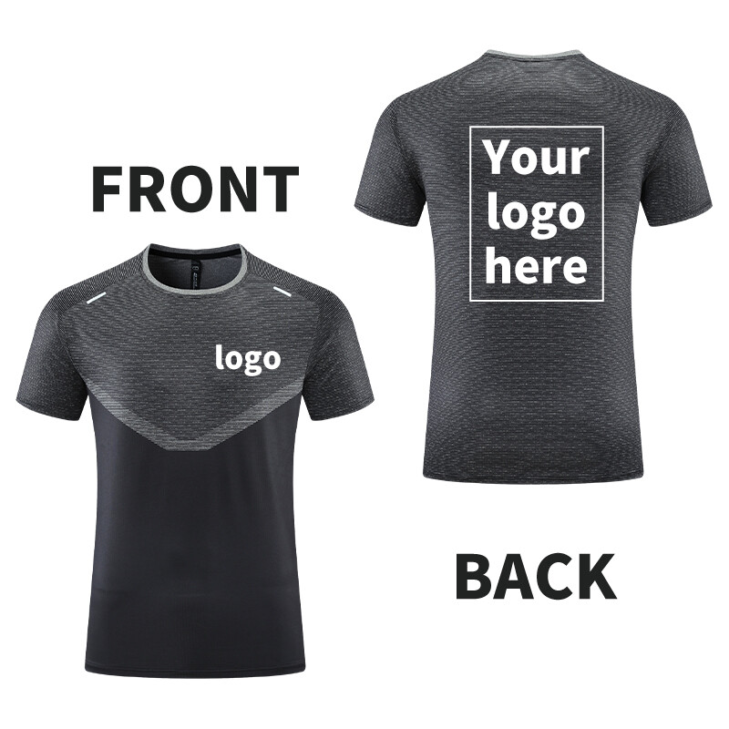 Muška majica kratkih rukava s printom Brzo sušeća majica za vježbanje Kompresijske majice od poliestera i spandexa Prozračna majica za teretanu Unisex R436