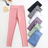 Detské legíny s vysokým pásom, ležérne, po členky, jarné, detské, na cvičenie, jogu, batoľa, úzke nohavice