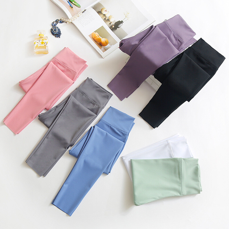 Detské legíny s vysokým pásom, ležérne, po členky, jarné, detské, na cvičenie, jogu, batoľa, úzke nohavice