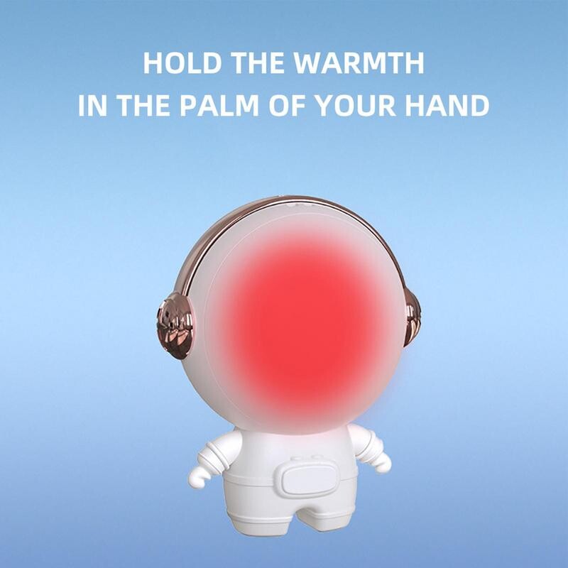 Električni grijač za ruke za višekratnu upotrebu Električni prijenosni džepni grijač u obliku astronauta, topla i hladna zaštita, alat savršen za vanjsku upotrebu