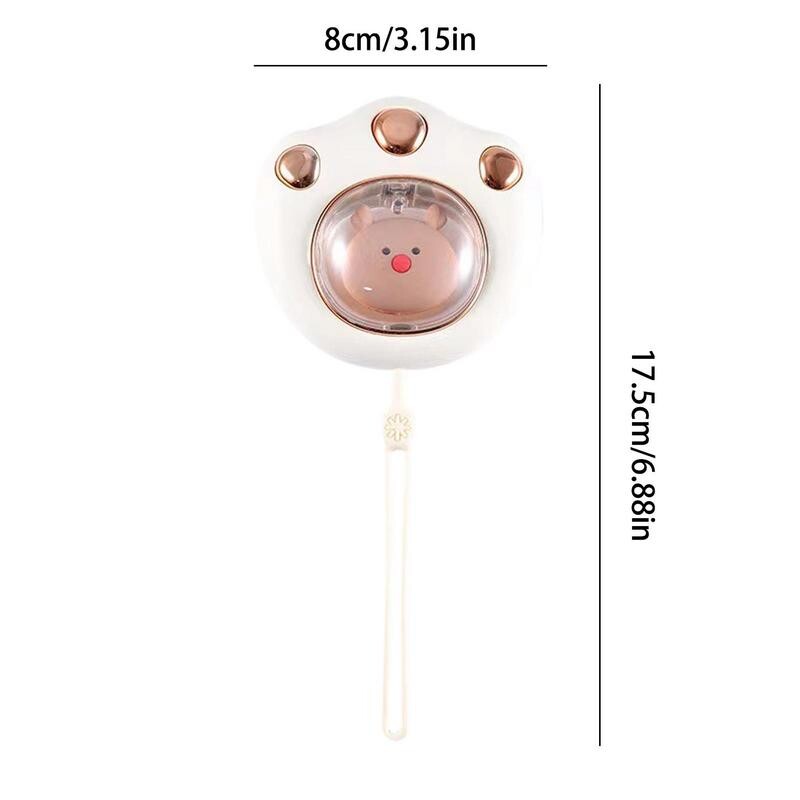 Încălzitor de mână electric de 2400 mAh Încălzitor cu LED reîncărcabil prin USB Încălzire rapidă de buzunar Mini încălzitor de mână drăguț cu gheare de pisică Încălzitor de mâini de iarnă