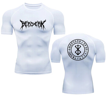 Аниме Berserk Compression Tshirt Мъжка фитнес тениска с дълъг ръкав Спортна тениска Тренировъчни тениски за джогинг Фитнес спортно облекло Бързосъхнещо