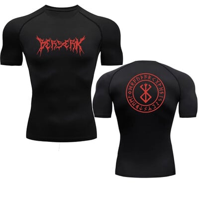 Anime Berserk Compression Tshirt Ανδρικό Fitness στενό μακρυμάνικο αθλητικό μπλουζάκι Προπόνηση Τζόκινγκ Πουκάμισα Γυμναστήριο Αθλητικό Γρήγορο στέγνωμα