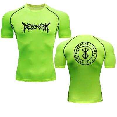 Anime Berserk kompresiniai marškinėliai Vyriški fitneso aptempti ilgomis rankovėmis sportiniai marškinėliai Treniruotės bėgimo marškinėliai Sporto salė Sportinė apranga greitai džiūsta