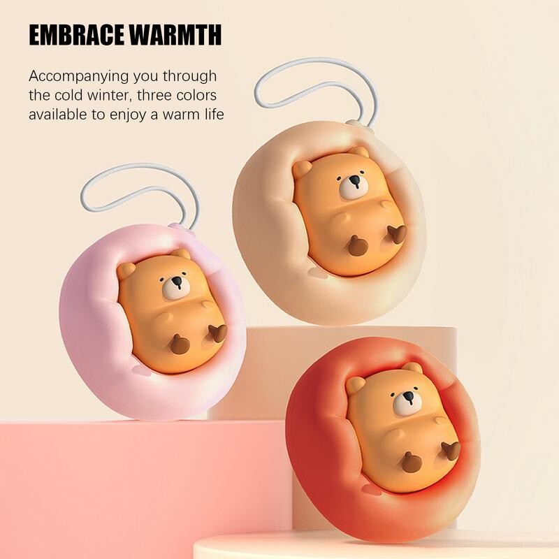 Novi grijač za ruke s medvjedom iz crtanog filma Charging Treasure Slatki džepni grijač za ruke s dvije razine temperature Grijač za ruke Zimske potrepštine na otvorenom