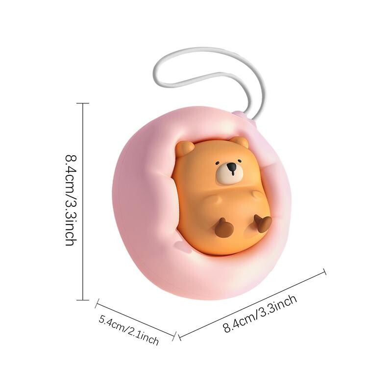 Novi grijač za ruke s medvjedom iz crtanog filma Charging Treasure Slatki džepni grijač za ruke s dvije razine temperature Grijač za ruke Zimske potrepštine na otvorenom