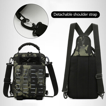 Τσάντα με καλάμι ψαρέματος Fishing Lure Box Lure Backpack Tactical Laser Molle Υπαίθριο Κάμπινγκ Πεζοπορία Κυνήγι Ανδρικές τσάντες ώμου Rig Pouch