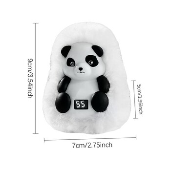 Cute Panda Pocket Hand Warmers USB Επαναφορτιζόμενη βελούδινη τσάντα ζεστού χεριού με ρυθμιζόμενη θερμοκρασία για φίλους οικογένεια