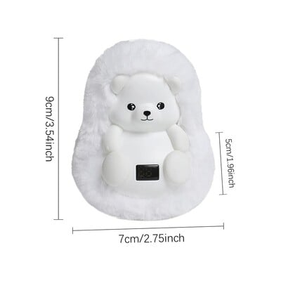 Încălzitoare de mână de buzunar Panda drăguț, reîncărcabilă prin USB, geantă de pluș pentru căldură pentru mâini, cu temperatură reglabilă pentru prieteni de familie