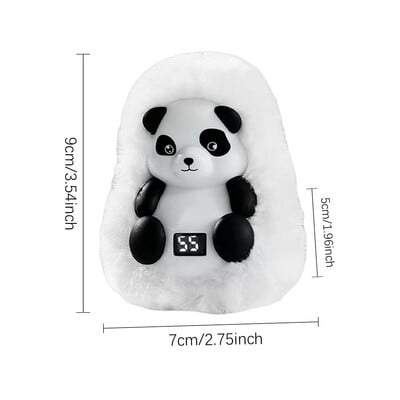 Încălzitoare de mână de buzunar Panda drăguț, reîncărcabilă prin USB, geantă de pluș pentru căldură pentru mâini, cu temperatură reglabilă pentru prieteni de familie