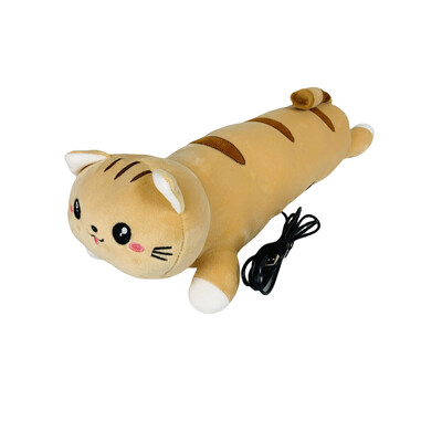 1kom USB grijana ljupka plišana mačka za bacanje jastuka lutka punjena životinja jastuk električni grijač za razdoblje menstrualnih grčeva
