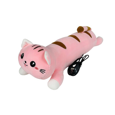 1kom USB grijana ljupka plišana mačka za bacanje jastuka lutka punjena životinja jastuk električni grijač za razdoblje menstrualnih grčeva