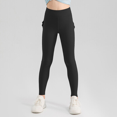 H-Girls elpojošas jogas bikses baleta deju treniņu bikses bezšuvju legingi joga