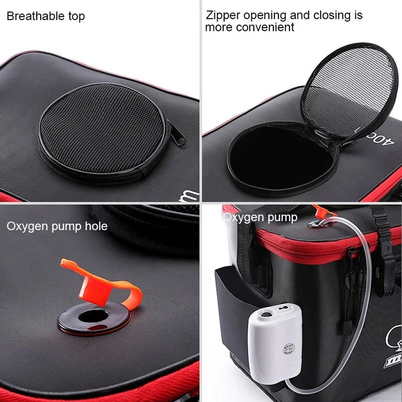 Prijenosna torba za ribolov Sklopiva kanta za ribolov Kutija za živu ribu Spremnik za vodu za kampiranje Umivaonik za ribolov Torba za pohranu pribora za pecanje