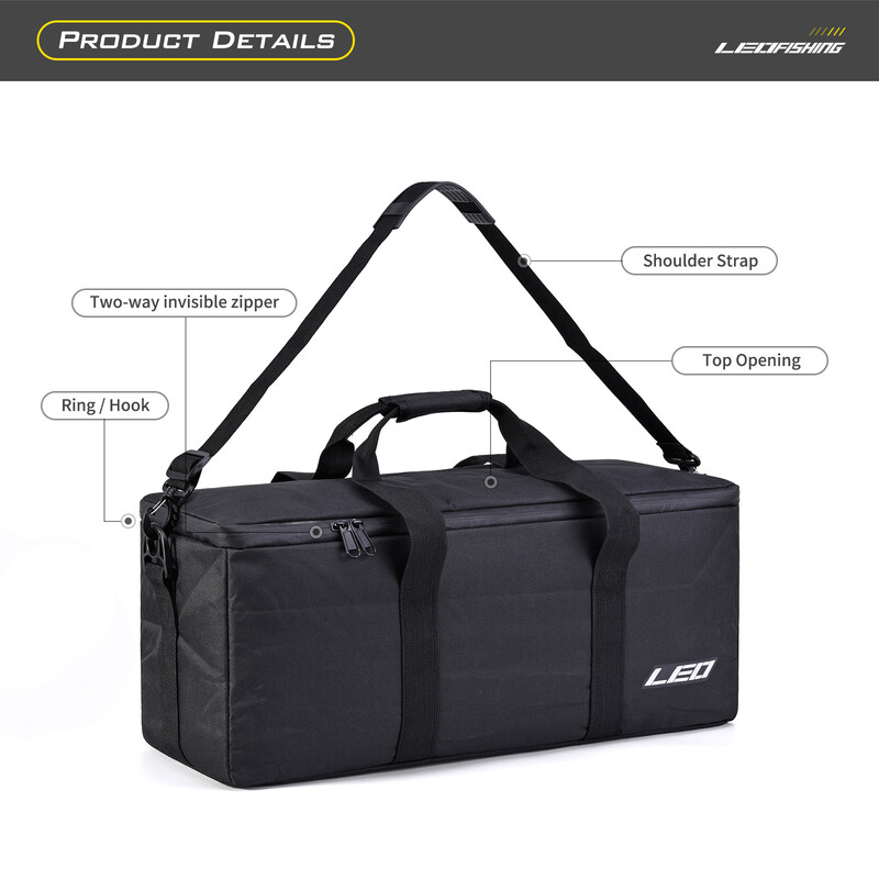 Sea.Yolo pravokutna torba za pecanje na ledu Najlonska prijenosna torba za štap za ribolov na jedno rame od najlona 55 cm