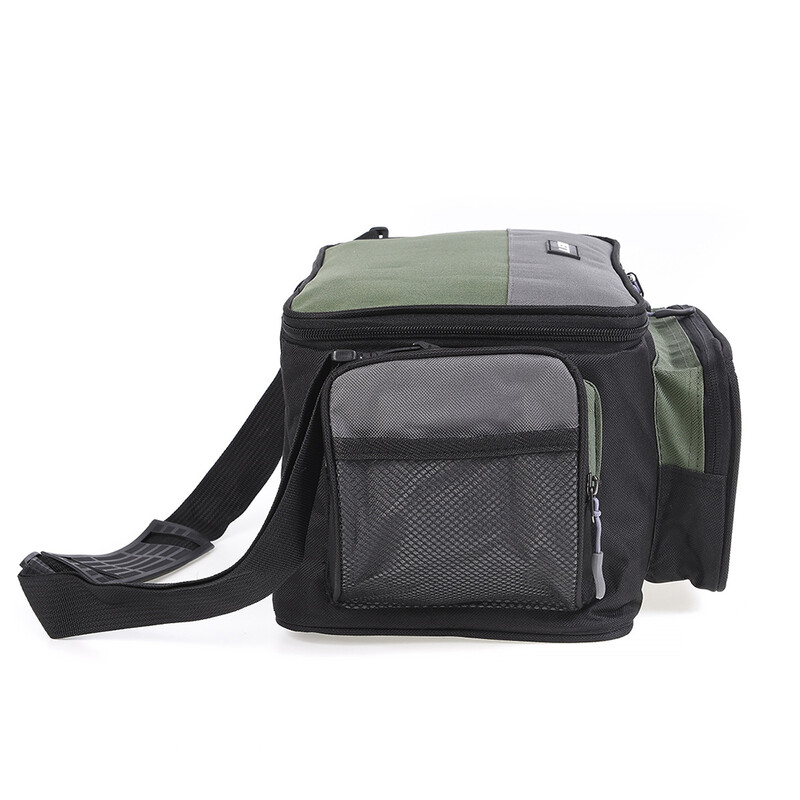 Taška na rybárske náčinie, mäkká bočná vodeodolná rybárska taška cez telo, taška na ľadvinky, taška na rybárske náčinie, slaná voda, sladká voda