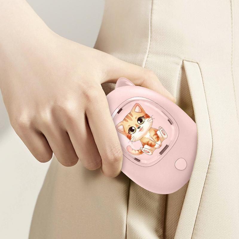 Incalzitor de maini de buzunar Mini lumina de noapte Incalzitoare de maini electrice 2 nivele Incalzitor de maini portabil cu desene animate Cadou de Craciun Rechizite pentru casa