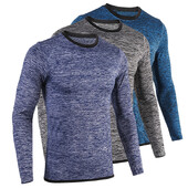 Muškarci Nogometni dres Dugih rukava Sportska majica Brzosušeća majica za fitness Kompresijska majica za bodybuilding Košarkaška sportska odjeća