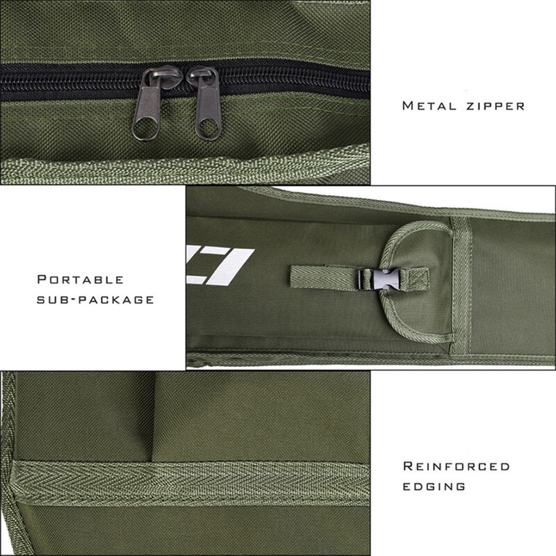 Prenosné skladacie puzdro na rybársky prút, prenosná taška na rybársky prút