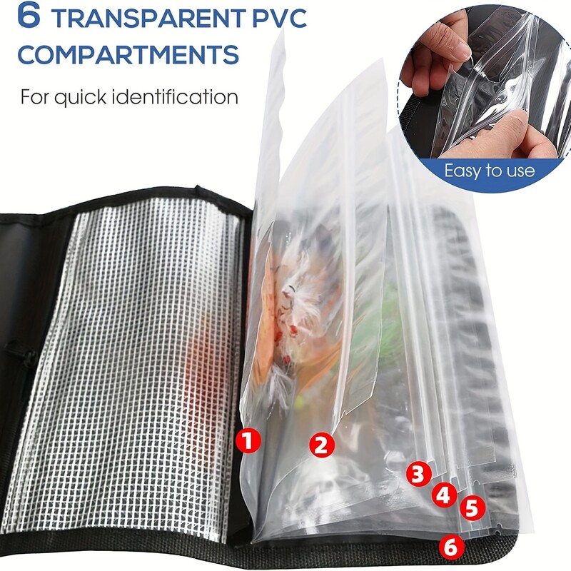 mall Vreća za vezivanje pribora za pecanje Mekana plastična organizator za mamac Torbica za pohranu crva za vezivo