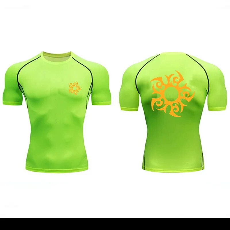 Kompresijska majica kratkih rukava s personaliziranim grafičkim printom Muška sportska odjeća za fitnes Brzosušeća majica za trčanje u teretani Sportsko vježbanje u teretani Top novo