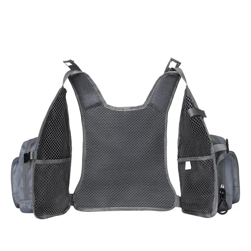 Prsluk za ribolov na otvorenom Ultra lagani prsluk Torbe za ribolov za muškarce i žene Prijenosni prsni paket Jedna veličina odgovara većini