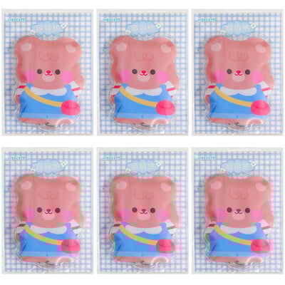 6 buc. Încălzitor de mâini cu gel reutilizabil de iarnă, pachet cu autoîncălzire instantanee.