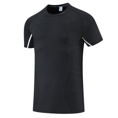 Sportske T muške printove Ljetne brzo sušeće majice za vježbanje za trčanje Modna majica s O izrezom Prozračna muška majica za trening