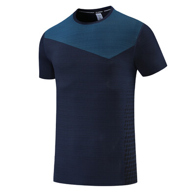 Sportske T muške printove Ljetne brzo sušeće majice za vježbanje za trčanje Modna majica s O izrezom Prozračna muška majica za trening