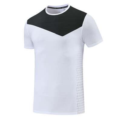 Sportske T muške printove Ljetne brzo sušeće majice za vježbanje za trčanje Modna majica s O izrezom Prozračna muška majica za trening