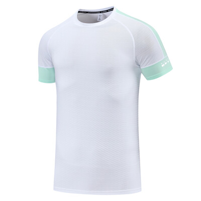 Sportske T muške printove Ljetne brzo sušeće majice za vježbanje za trčanje Modna majica s O izrezom Prozračna muška majica za trening