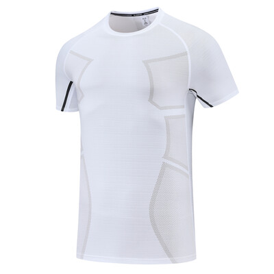 Sportske T muške printove Ljetne brzo sušeće majice za vježbanje za trčanje Modna majica s O izrezom Prozračna muška majica za trening