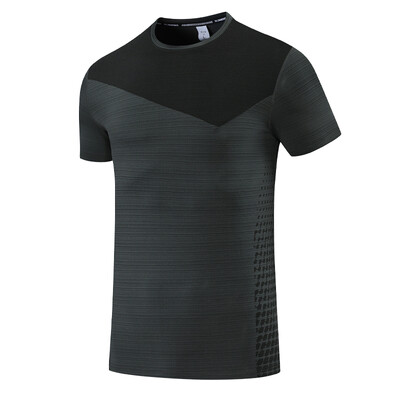 Sportske T muške printove Ljetne brzo sušeće majice za vježbanje za trčanje Modna majica s O izrezom Prozračna muška majica za trening